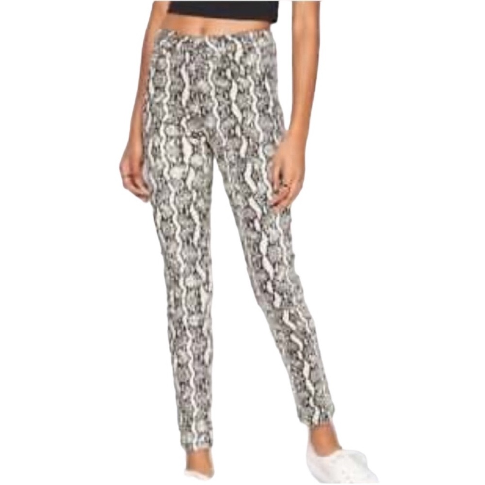 Wild Fable Women's Black/Beige Python Snakeskin P… - image 3